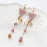 ガラスビーズ ラウンド型 4mm パープル×ブラウンラメ 10個入(5セット入り)