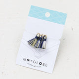 タッセル 12×15mm レモン×ネイビー×オフホワイト 3個入(5セット入り)