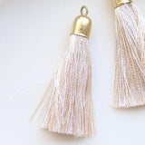 タッセル 10×35mm アイボリー×ホワイト 2個入(5セット入り)