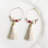 タッセル 10×35mm アイボリー×ホワイト 2個入(5セット入り)