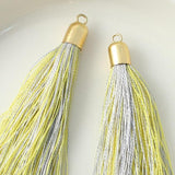 タッセル 10×60mm イエローグレー 2個入(5セット入り)