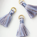 タッセル 12×15mm グレー×スモーキーブルー 3個入(5セット入り)