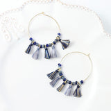 タッセル 12×15mm グレー×スモーキーブルー 3個入(5セット入り)