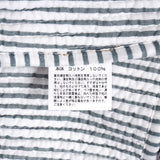 ブロックプリント ジャケット｜スモーキーブルー
