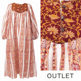 ブロックプリント ワンピース｜紅茶とスパイスの午後 OUTLET