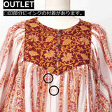 ブロックプリント ワンピース｜紅茶とスパイスの午後 OUTLET