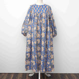 ブロックプリント ワンピース｜青いチャイ時間