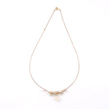 White Moonstone x Multitor Marine x Aquamarine Necklace