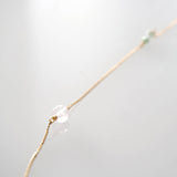 White Moonstone x Multitol Marine x Aquamarine Long Necklace