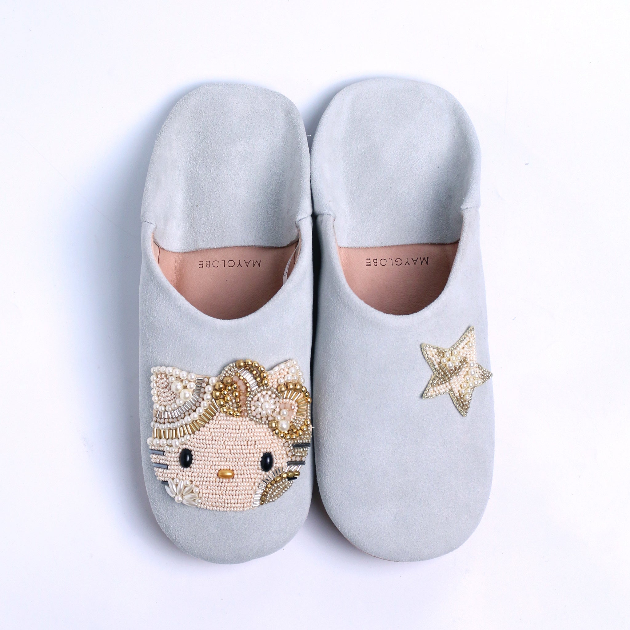 ハローキティ ビーズ刺繍バブーシュ