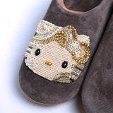 ハローキティ ビーズ刺繍バブーシュ