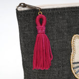 ハローキティ ブラックデニムポーチ