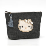 ハローキティ ブラックデニムポーチ