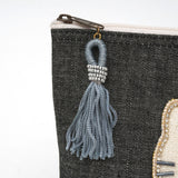 ハローキティ ブラックデニムポーチ