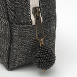 ハローキティ ブラックデニムボックスポーチ