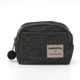 ハローキティ ブラックデニムボックスポーチ