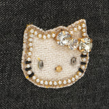 ハローキティ ブラックデニムボックスポーチ