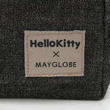 ハローキティ ブラックデニムボックスポーチ