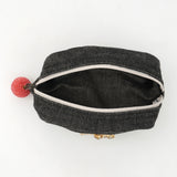 ハローキティ ブラックデニムボックスポーチ