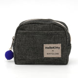 ハローキティ ブラックデニムボックスポーチ