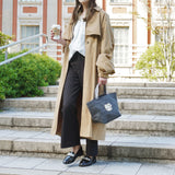 ハローキティ ブラックデニム 舟形トートバッグ