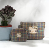 HelloKitty カラーツイード風ボックスポーチ