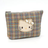 HelloKitty カラーツイード風ポーチ