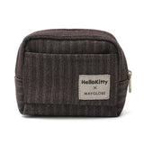 HelloKitty ヘリンボーンデニムボックスポーチ