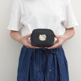 HelloKitty ヘリンボーンデニムボックスポーチ