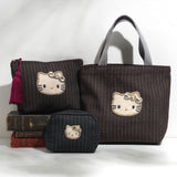 HelloKitty ヘリンボーンデニムミニトート