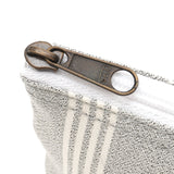 HelloKitty グレーストライプ舟形ポーチ