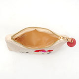 HelloKitty 機械刺繍キャンバスポーチＭ