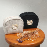 Hello Kitty ヘリンボーンボックスポーチ