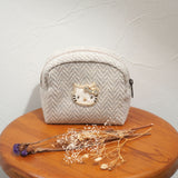 Hello Kitty ヘリンボーンボックスポーチ