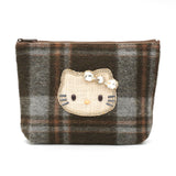 Hello Kitty チェック柄ポーチ