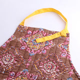 ブロックプリントキルティングエプロン