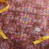 ブロックプリントキルティングエプロン