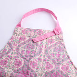 ブロックプリントキルティングエプロン