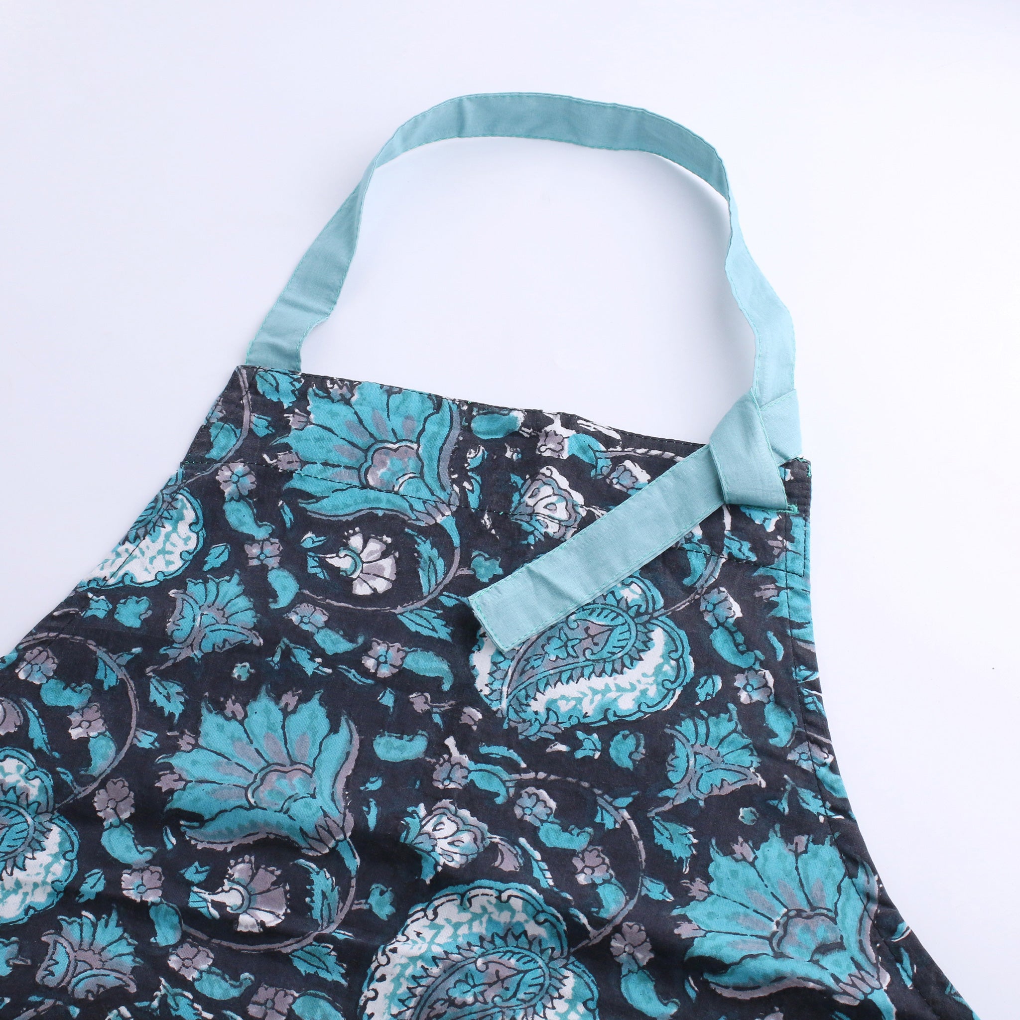 ブロックプリントエプロン