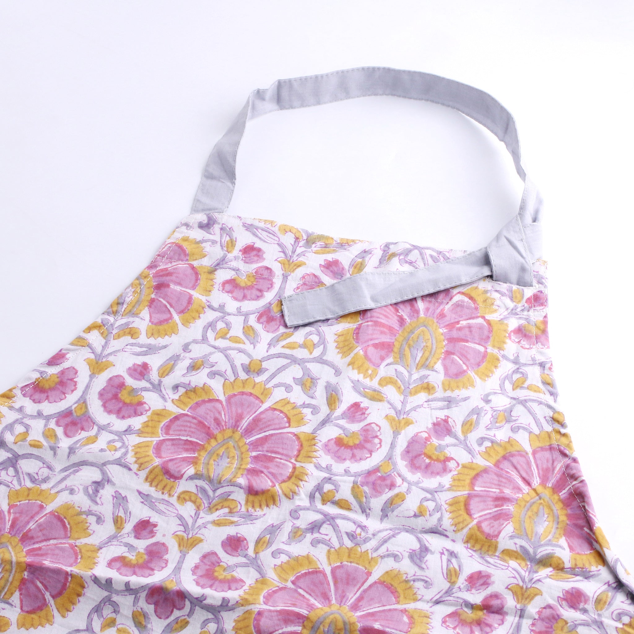 ブロックプリントエプロン