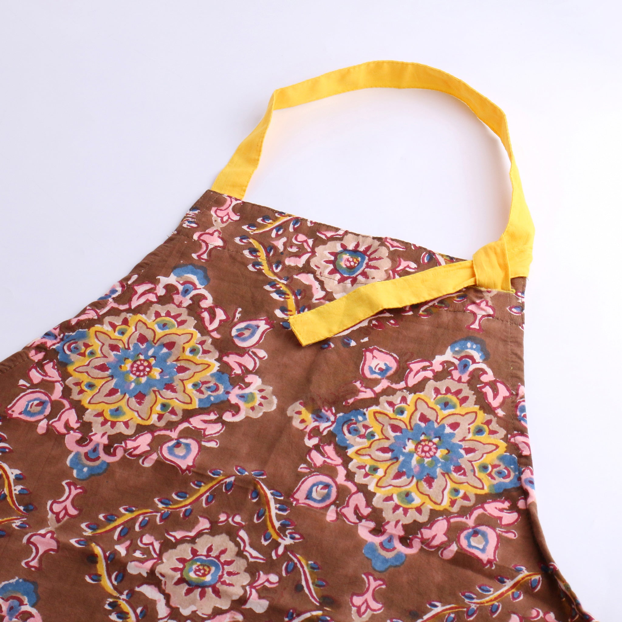 ブロックプリントエプロン