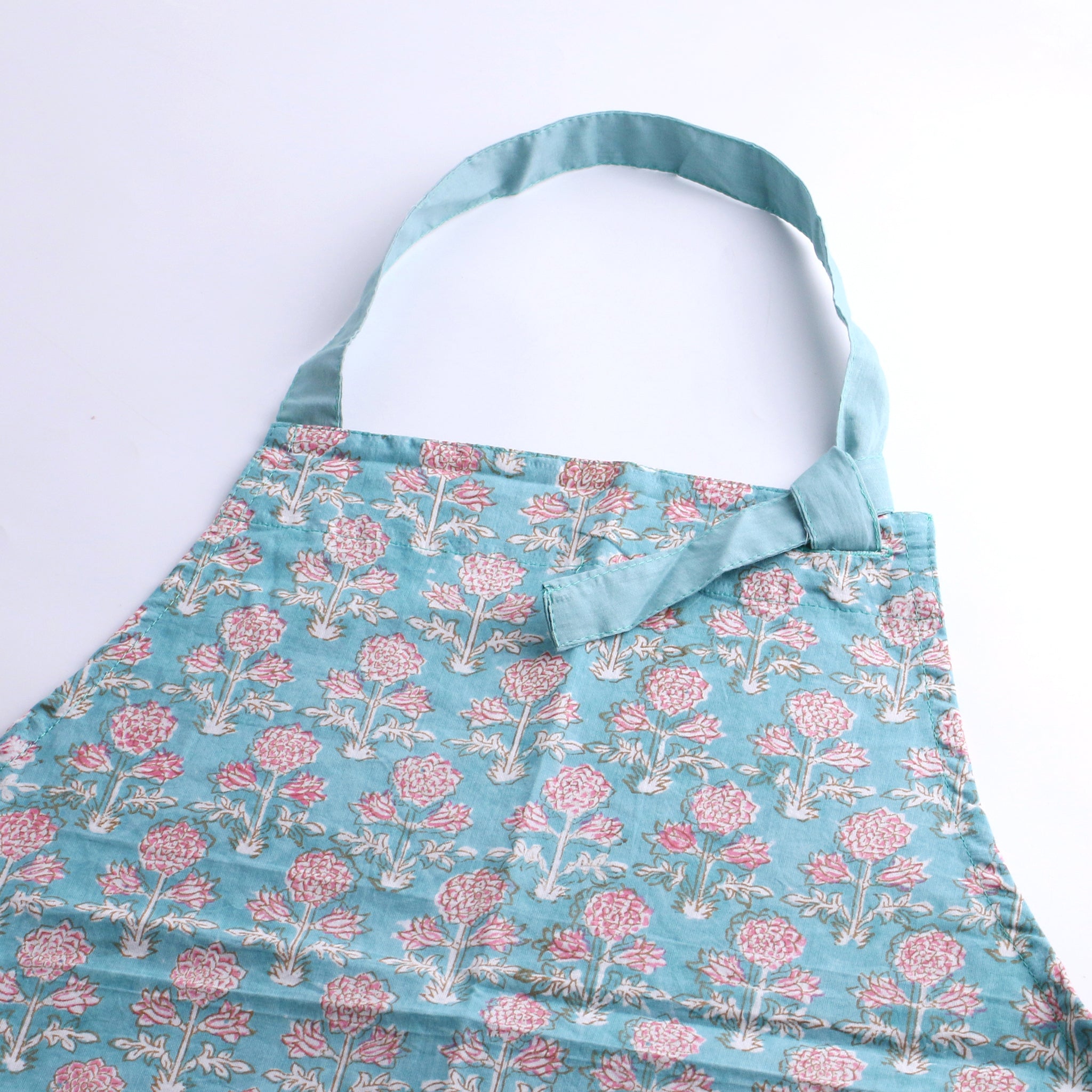 ブロックプリントエプロン