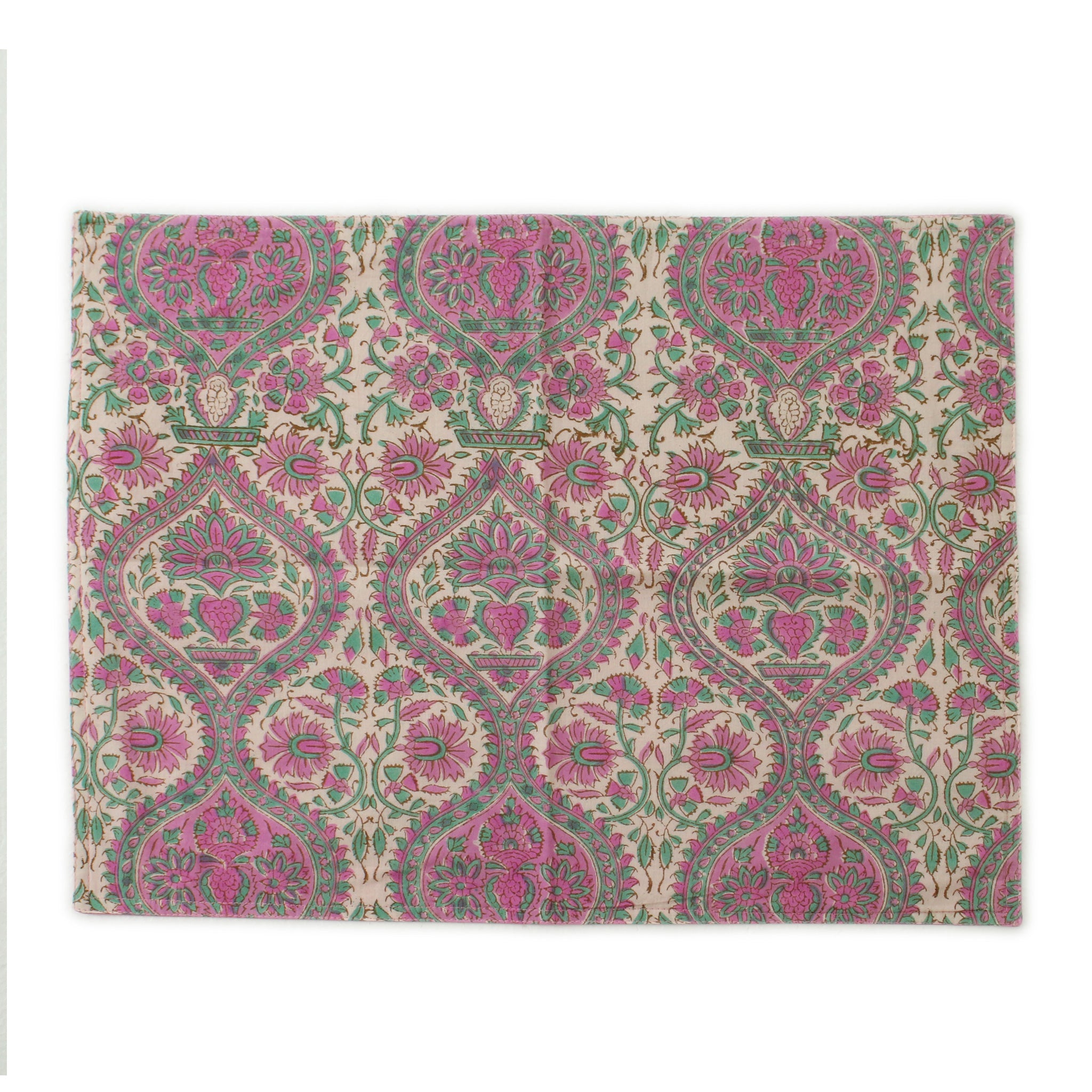 ブロックプリントテーブルマット