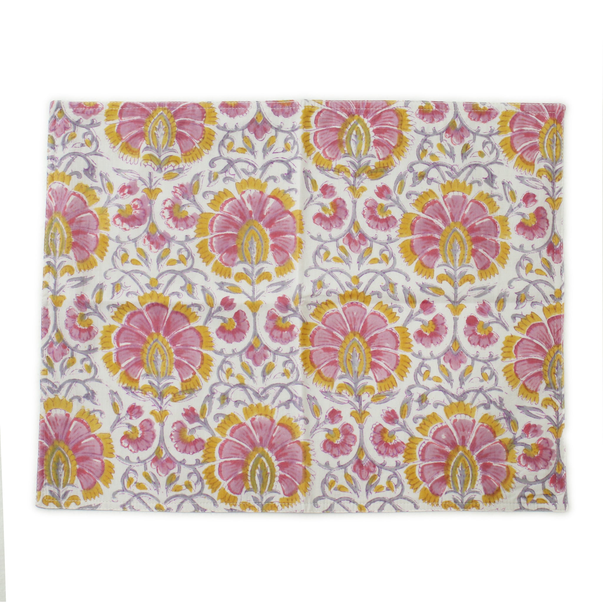 ブロックプリントテーブルマット