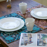 ブロックプリントテーブルマット