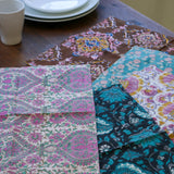 ブロックプリントテーブルマット