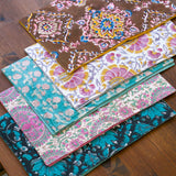 ブロックプリントテーブルマット