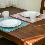 ブロックプリントテーブルマット