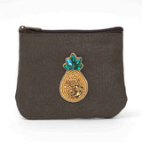 メタリックフラットポーチ｜フルーツ