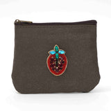 メタリックフラットポーチ｜フルーツ